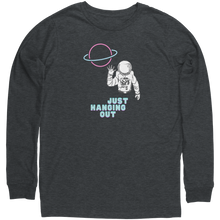Load image into Gallery viewer, Just_Hanging_Out_Shirt__Dark_Heather_Grey_Mockup.png
