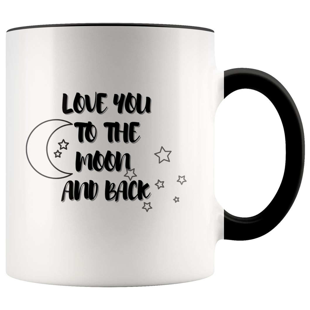 Love you to the Moon Accent Mug