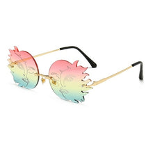 Load image into Gallery viewer, Fashion Rimless Sun Moon Sunglasses
