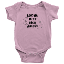 Load image into Gallery viewer, Love you to the Moon Baby Bodysuit
