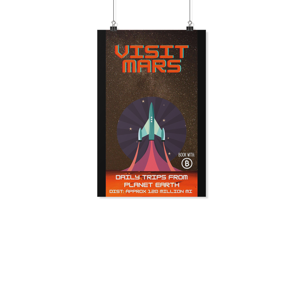 Visit Mars Poster